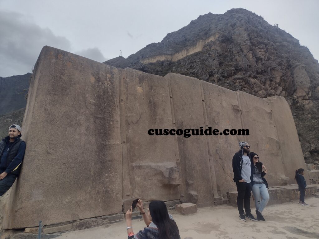 The Sun Temple at Ollantaytambo, an Inca ceremonial site with massive stone blocks and breathtaking views of the Andes.
